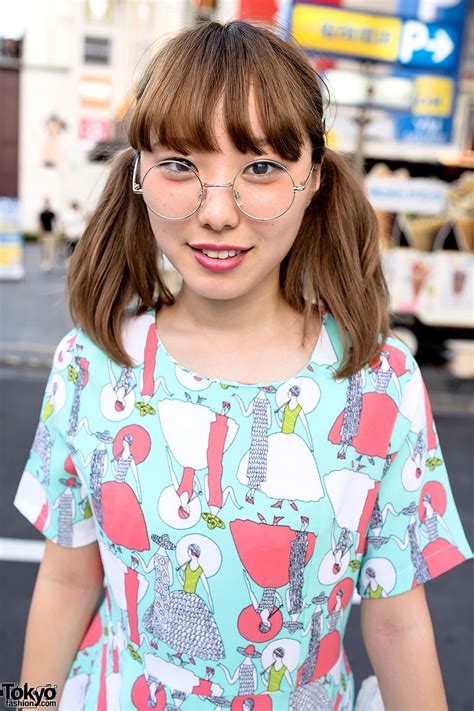 round glasses and twintails in harajuku tokyo fashion news