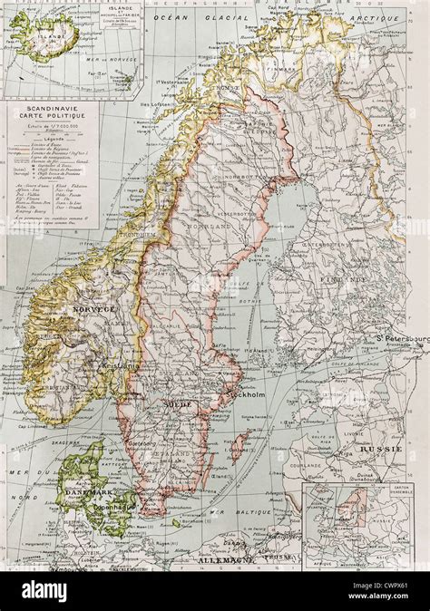 Scandinavia Map Banque De Photographies Et Dimages à Haute Résolution