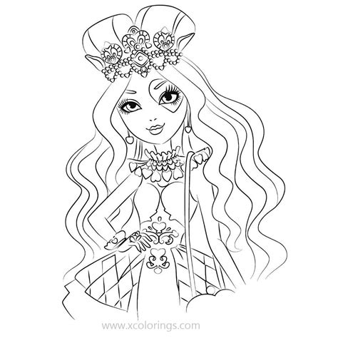Ever After High Coloring Pages Lizzie Hearts