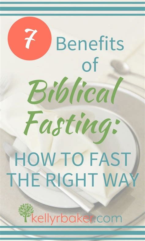 7 Benefits Of Biblical Fasting For Breakthrough Kelly R Baker How