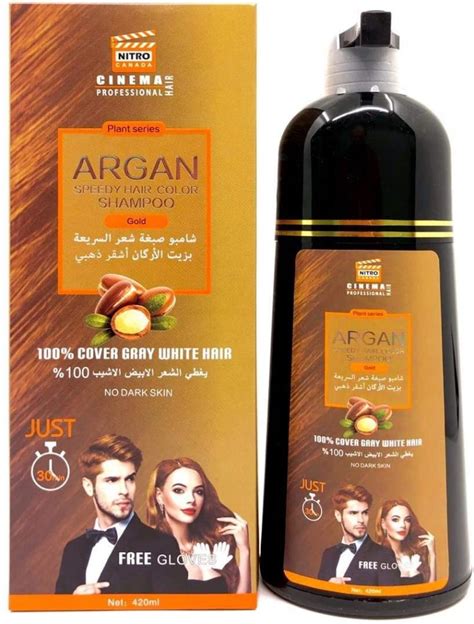 Nitro Canada Argan Speedy Hair Color Shampoo Gold Khybermart