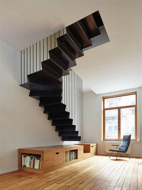 Design Detail A Suspended Steel Staircase Contemporist