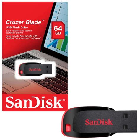 Sandisk Cruzer Blade 64gb Usb 20 Flash Drive Tiaco Technologies