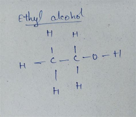 Draw The Structure Of Ethyl Alcohol With Its Two Uses
