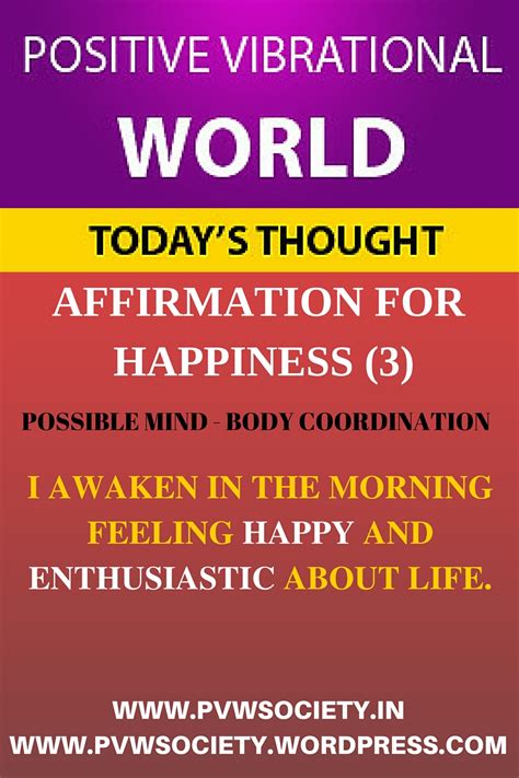 Positive Affirmation For Happiness 3 Positive Vibrational World