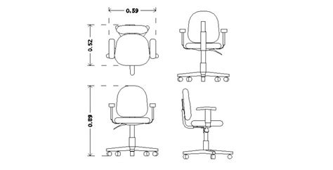 2d View Of Movable Chair Cad Blocks Layout Autocad File Cad Blocks
