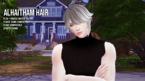 Alhaitham Hair Megukiru In 2023 Sims 4 Custom Content Sims Cc