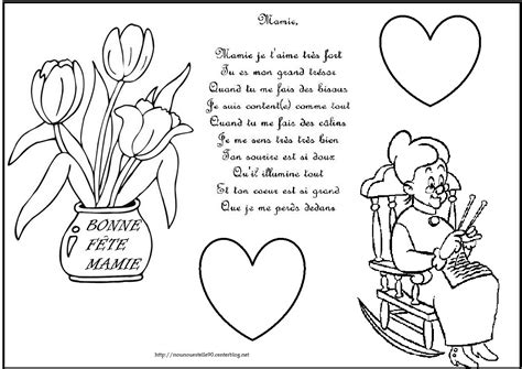 Coloriage D Anniversaire Pour Mamie Poeme Et Coloriage encequiconcerne