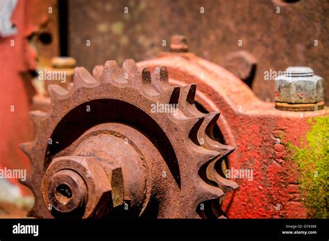 Rusty Old Farm Machinery Stock Photo Alamy