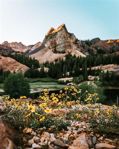 Sunrise At Lake Blanche In The Twin Peaks Wilderness Area Of The