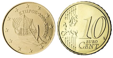 Euromunten Cyprus 2019 10 Cent Unc Hansmunt