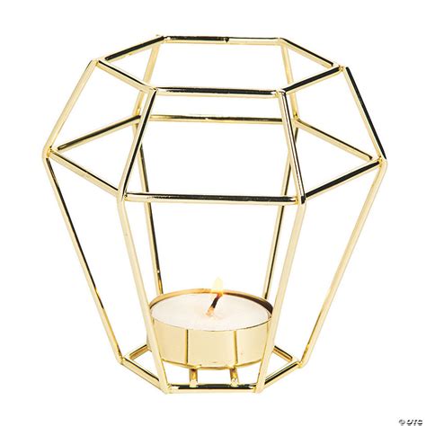 Free delivery and returns on ebay plus items for plus members. Gold Wire Geometric Tea Light Candle Holders | Oriental ...