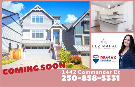 A coming soon listing is a home that is not officially on the market, but is expected to be listed for sale within 30 days. New Listing Coming Soon : 1442 Commander Ct Victoria, BC ...