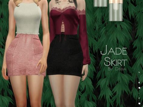 Jade Skirt By Dissia At Tsr Sims 4 Updates
