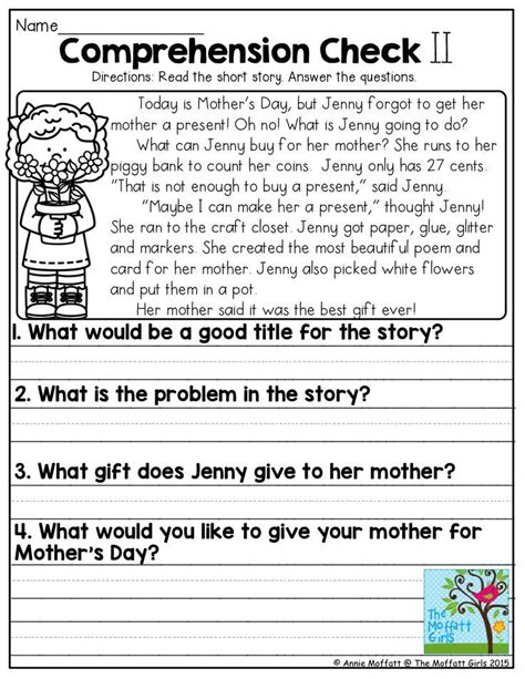 A Short Comprehension Story With Questions And Answers Story Guest