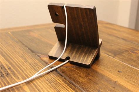 Charging stations allow you to power up multiple devices at once. Wooden iPhone Apple Watch Charging Station | Etsy in 2020 ...