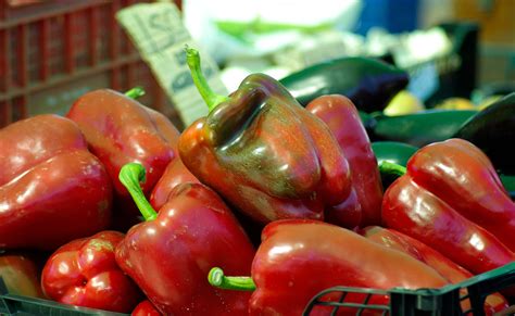 Free Images Fruit Food Produce Market Vegetables Bell Pepper
