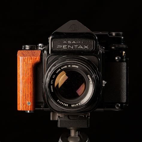 Pentax 67 6x7 Custom Wooden Handle Grip Pentax Classic Camera