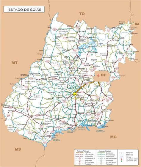 Conheça a história do estado de goiás. Mapas de Goiás | MapasBlog