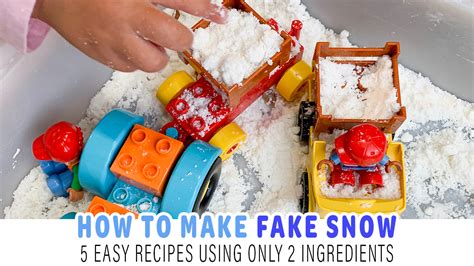 How To Make Fake Snow With 2 Ingredients Happy Toddler Playtime