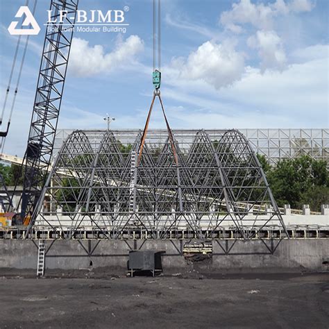 Long Span Roof Design Space Frame Roofing Structure Steel Coal Storage