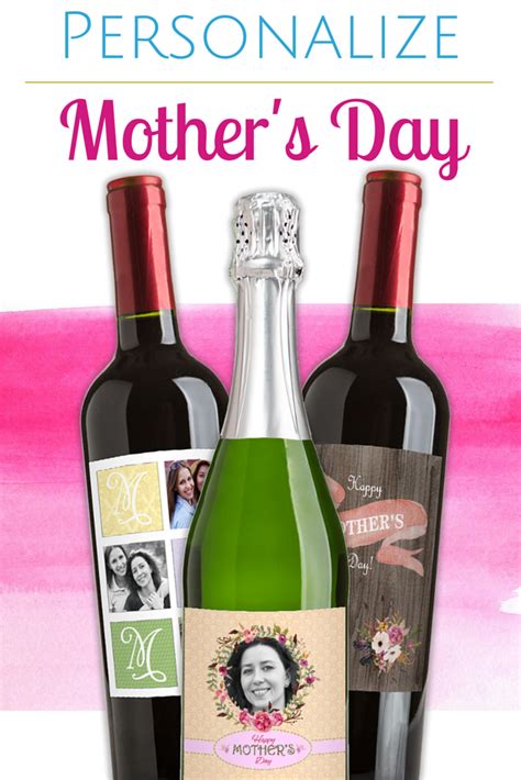 Mother's day gifts for mom. Is your mom a wine lover? Personalize a wine bottle for ...