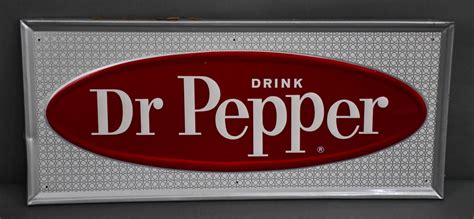 At Auction: NOS Dr. Pepper Metal Sign