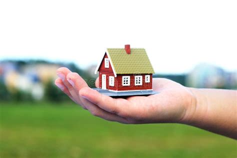Hand Is Giving A House Stock Photo Image Of Investment 97843686