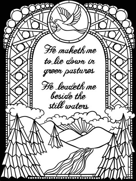 You may encourage yourself or others with the word and verify these comments, respecting god and his plan for each of. 23rd Psalm Coloring Pages - Kidsuki