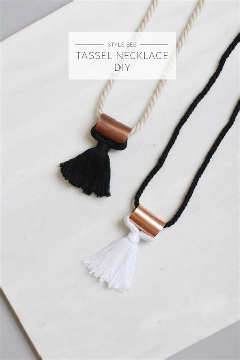 Diy Hardware Store Tassel Necklace Tutorial From Style Beeall You Need