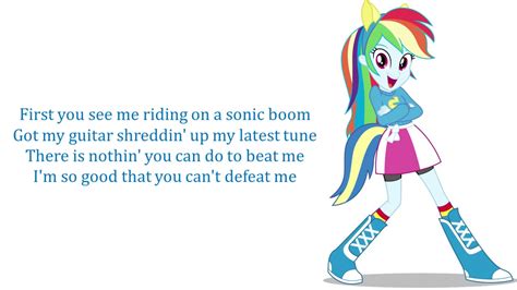 My Little Pony Equestria Girls Awesome As I Wanna Be Lyrics Youtube