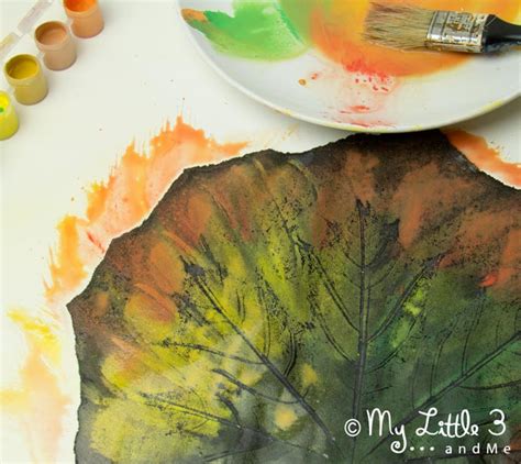 Art Projects For Kids Wax Resist Leaf Painting Kids Craft Room