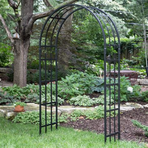 Modern iron arbor achla wayfair north america $ 256.99. Have to have it. Border Concepts 7 ft. Colchester Garden Arch Arbor - Black - $349.99 @hayneedle ...