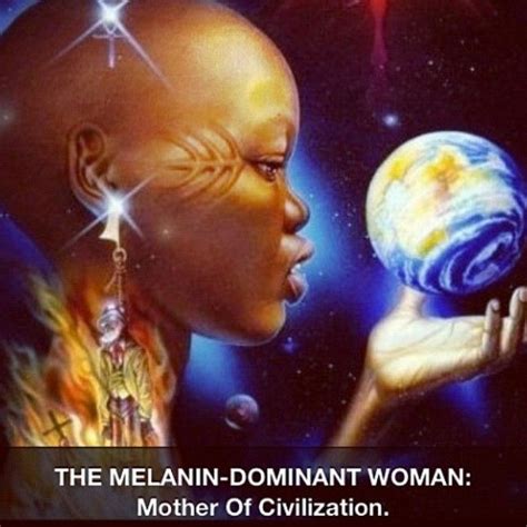 Melanin Which Is The Conductor The Afrikan Wombman Which Is The