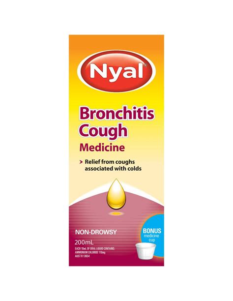 Nyal Cough Syrups Bronchitis Mix 200ml Allys Basket Direct Fro