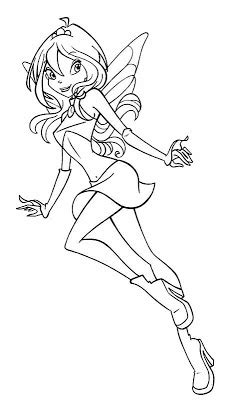 Winx club features bloom and her five best friends (stella, musa, tecna, flora, and layla) and is situated mainly in the magical universe and on earth. Winx Club Dark Bloom Coloring Pages - Colorings.net