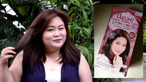 The soft foaming solution, evenly coats and colors hair for uniformly glossy tresses. Liese Creamy Bubble Hair Color Review (Tagalog) - YouTube