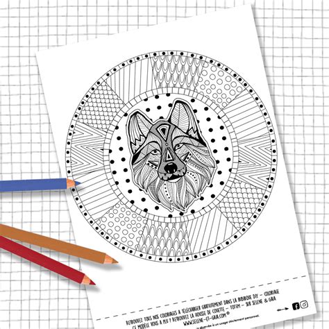 Mandala tete de loup 2 un mandala mettant en scene un joli loup pour ceux qui preferent mettre en couleur des elements concrets et vivants. Meilleur De Mandala De Loup Coloriage | 30000 ...