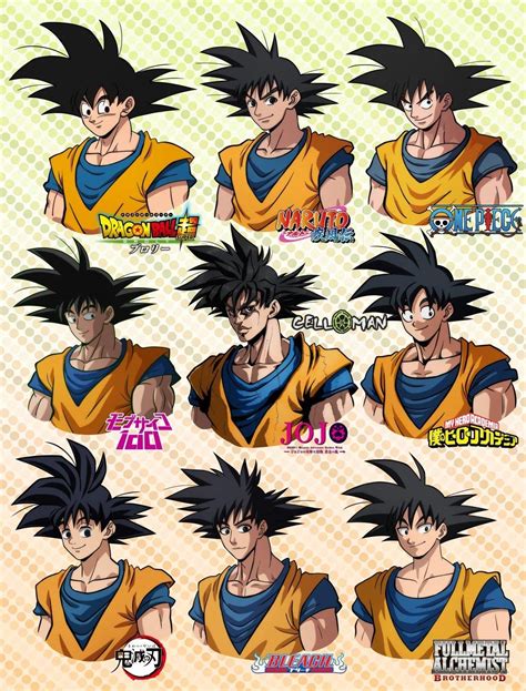 You can edit any of drawings via our online image editor before downloading. Goku in 9 different art-styles | Dragon Ball in 2020 ...