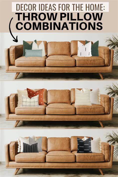 The Complete Guide To Throw Pillow Combos For Your Brown Couch Easy