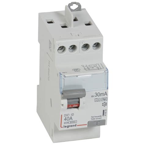 Interrupteur Différentiel Legrand Dx3 40a 30ma 2 Poles Type