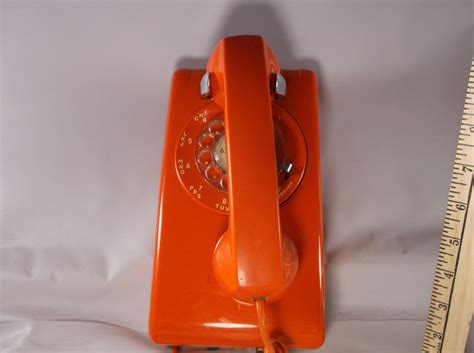 Mid Century 70 S Rare Orange Stromberg Carlson Rotary Dial Etsy Mid