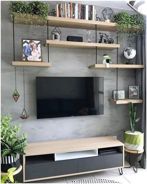 ♥ 42 Fabulous Wall Tv Design Ideas For Cozy Living Room 18 Living