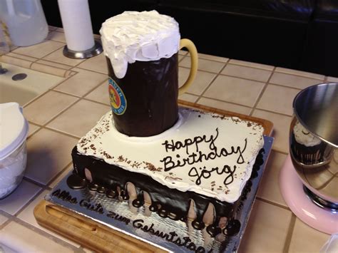 Beer Birthday Cake 60th Birthday Cakes Birthday Beer Cake Cake