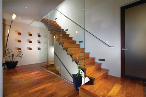 20 Glass Staircase Wall Designs With A Graceful Impact On The Overall Decor