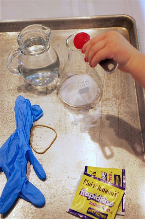 A super easy science project for kids that makes a rainbow with candy! Yeast...It's Alive! Kitchen experiments for kids. Food ...