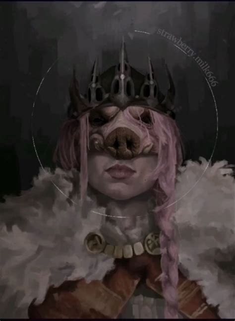 Technoblade Fanart Pig Skull Mask Anime Wp List