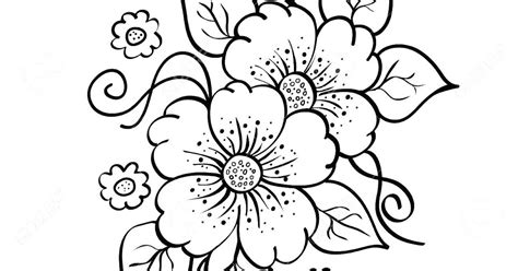44 Sketsa Bunga Yang Sederhana Images And Photos Finder