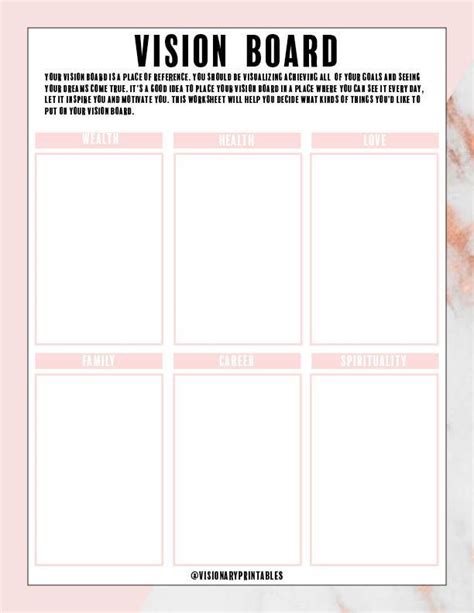 Blank Vision Board Template This Might Be My Favorite Way Of Creating A