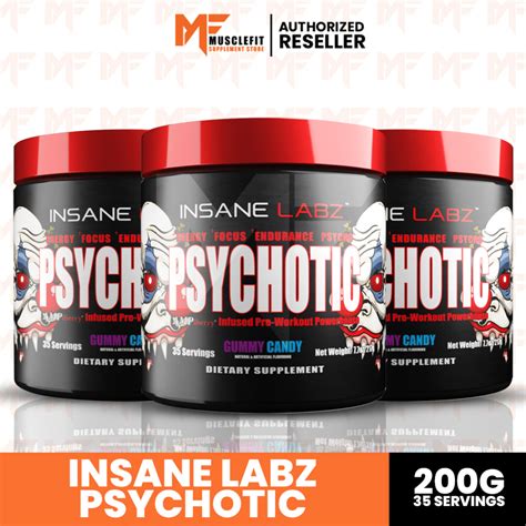 Insane Labz Psychotic Red Pre Workout35 Servings Shopee Singapore